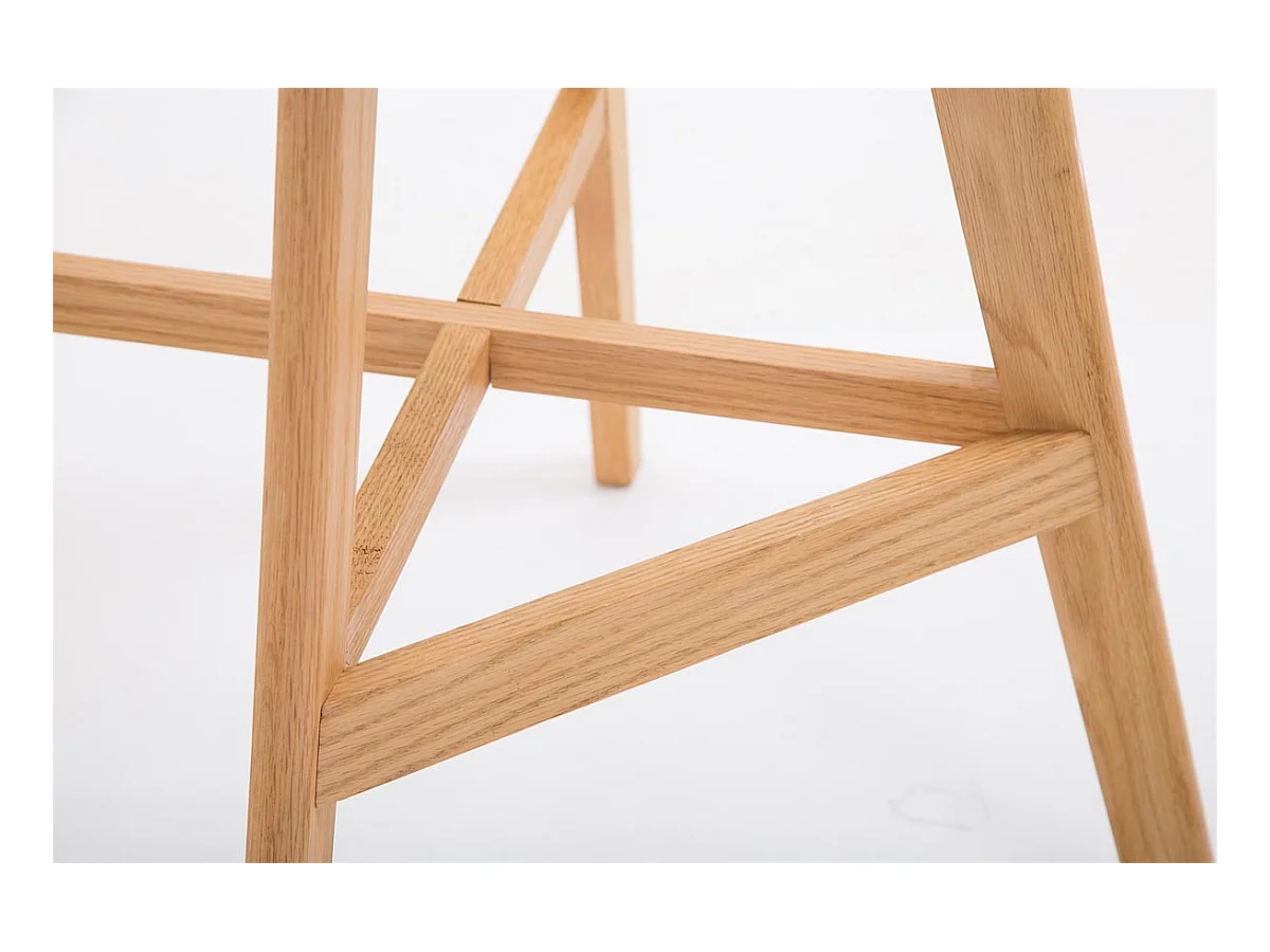 Tabouret de bar x1 bois blanche 48 x 56 x 112 cm 10_0004620