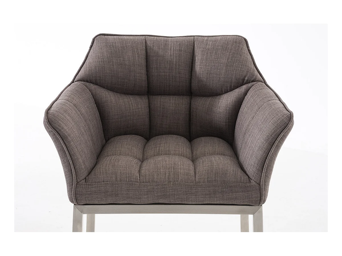 Tabouret de bar chaise argenté 64 x 48 x 110 cm 10_0004724