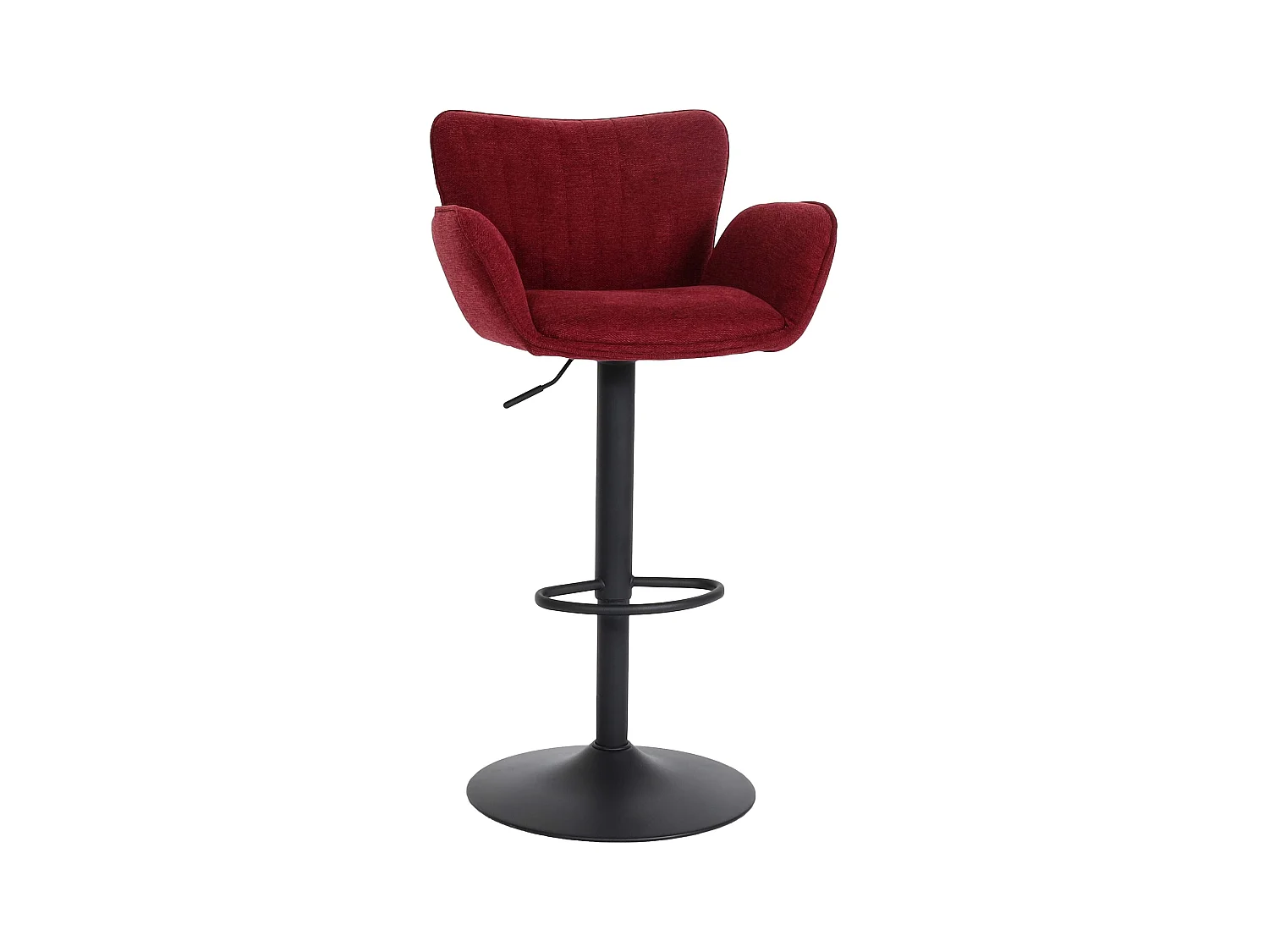 Tabouret de bar x1 métal bordeaux 58 x 39 x 61 cm 04_0008588