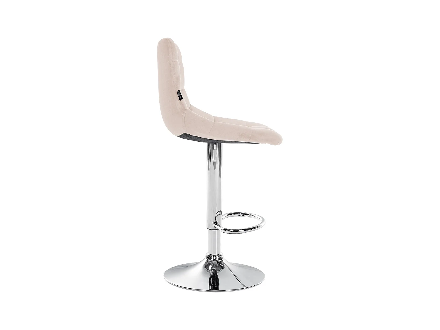 Lot de 2 tabourets métal beige 43 x 46.5 x 108.5 cm TDB10629