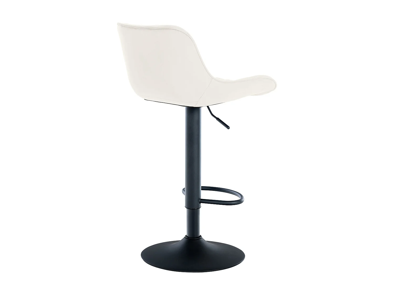 Tabouret de bar x1 métal crème 48 x 54 x 81 cm 10_0005227