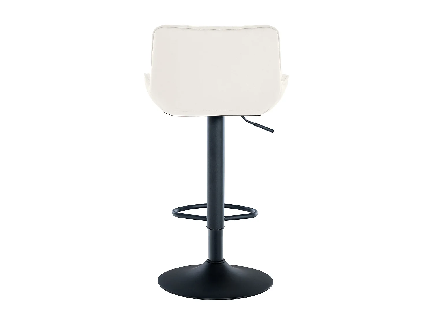 Tabouret de bar x1 métal crème 48 x 54 x 81 cm 10_0005227