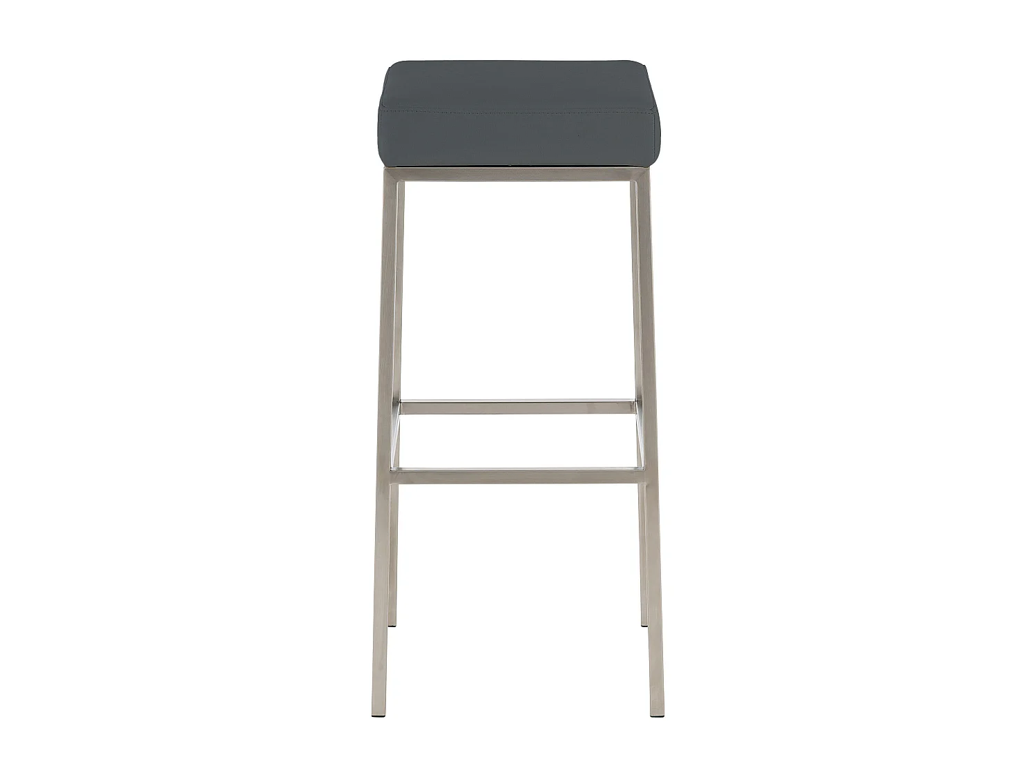 Lot de 2 tabourets argenté 37 x 37 x 85 cm 10_0004375