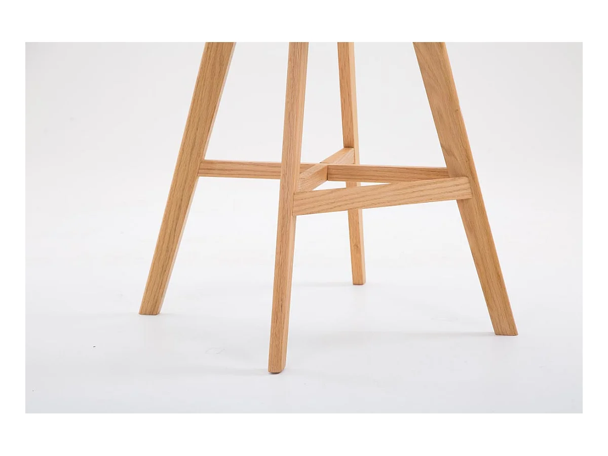 Tabouret de bar chaise tissu grise 48 x 56 x 112 cm TDB10378