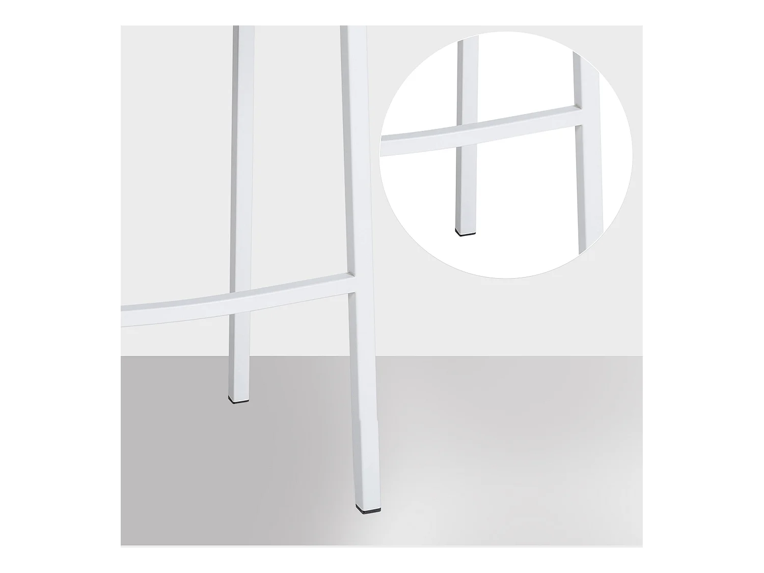 Tabouret de bar chaise argenté 64 x 48 x 110 cm 10_0004749