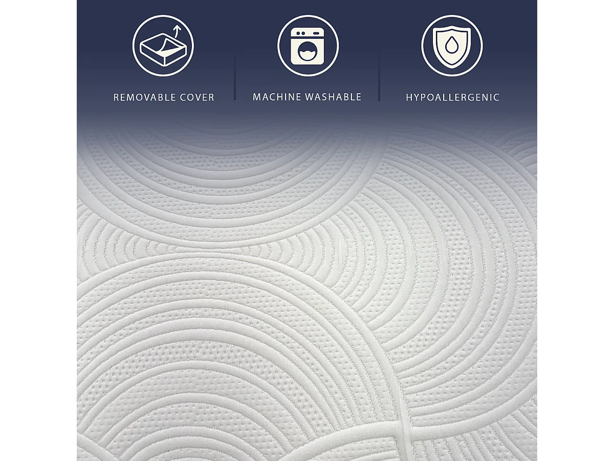 Chronos | Matelas 160x200 cm avec ressorts ensachés et mousse viscoélastique