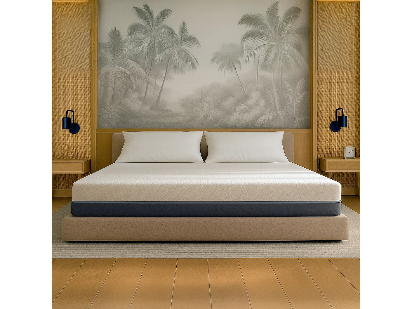 Boreal | Materac 90x200 Memory & Waterfoam | Wys. 22 cm | Ortopedyczny, Hipoalergiczny, Przeciw roztoczom | Wyrób Medyczny | Pokrowiec zdejmowany i oddychający