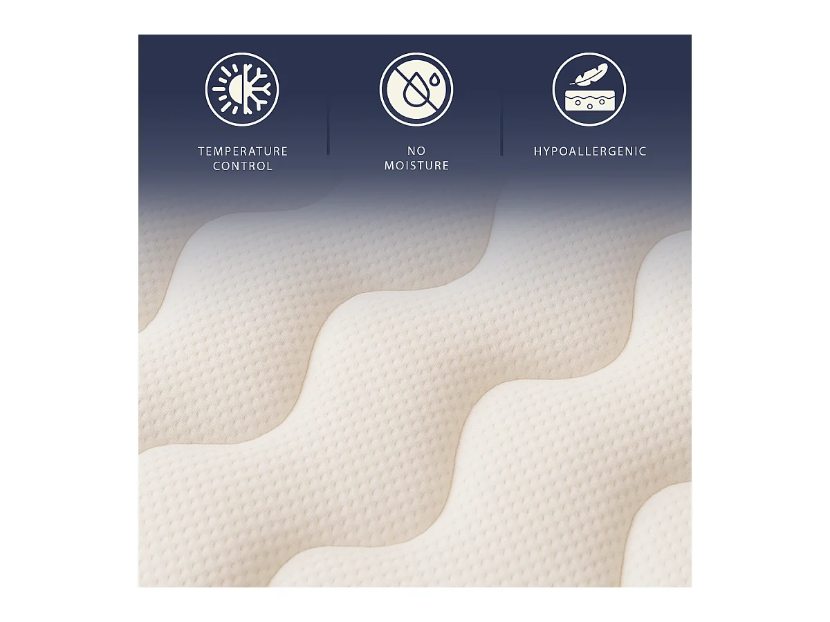 Matratze 120x190 1½-Platz Waterfoam | H21 cm | Klasse 1 | Ergonomisch | Atmungsaktiv | Hergestellt in Italien