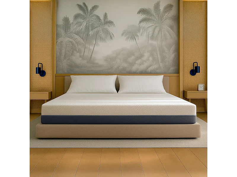 Boreal | Materasso 140x190 Memory & Waterfoam | H22 cm | Ortopedico, Anallergico, Antiacaro | Dispositivo Medico | Sfoderabile e Traspirante