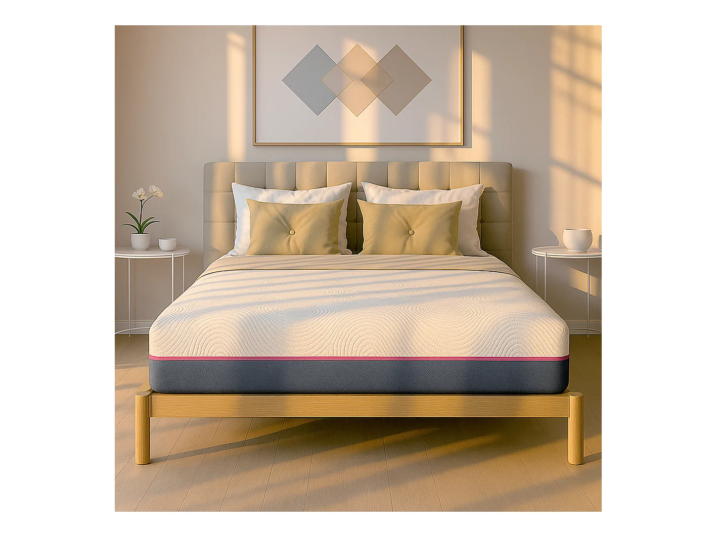 Materac 180x200 | Sprężyny kieszeniowe + Pianka Memory | Wys. 30 cm | Wyrób Medyczny | Made in Italy