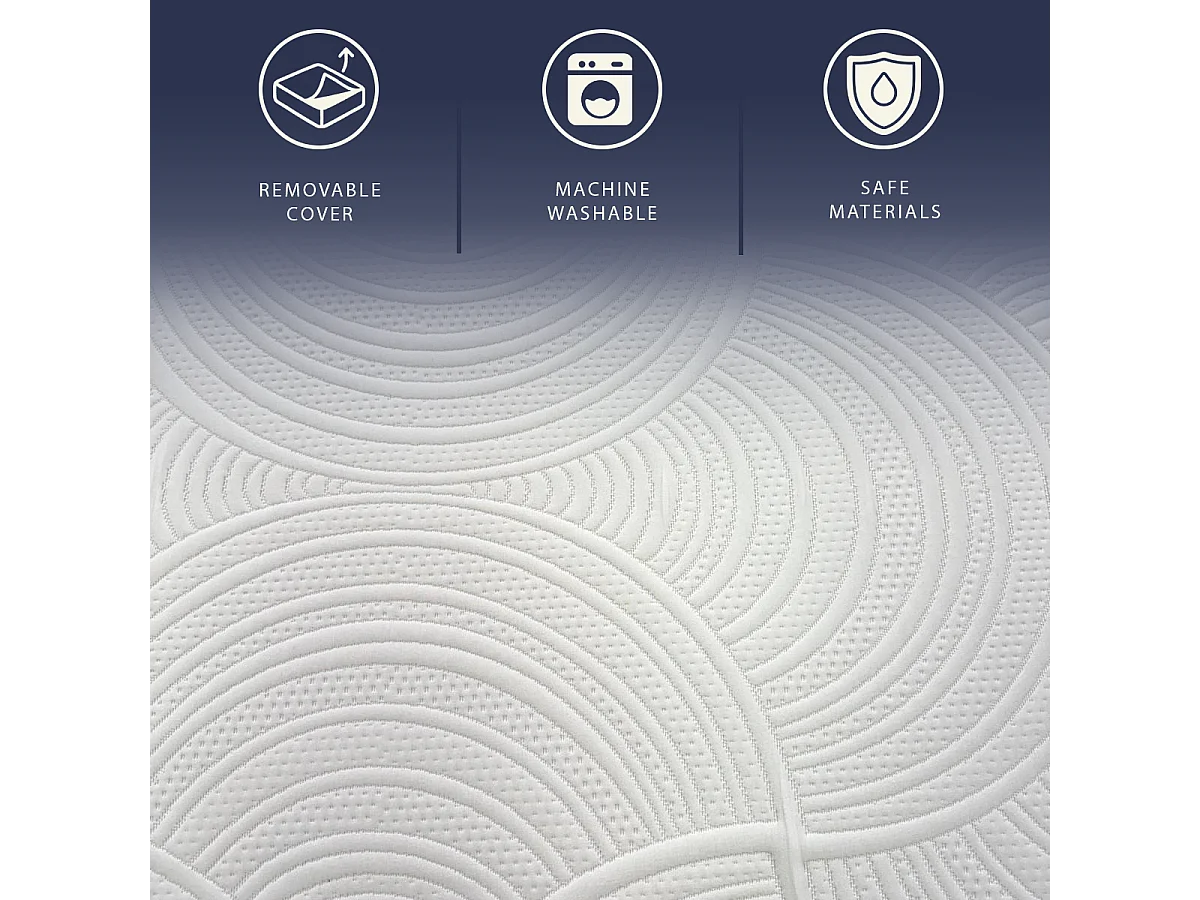 Matelas 180x200 | Ressorts Ensachés + Mémoire de Forme | 30 cm | Dispositif Médical | Fabriqué en Italie