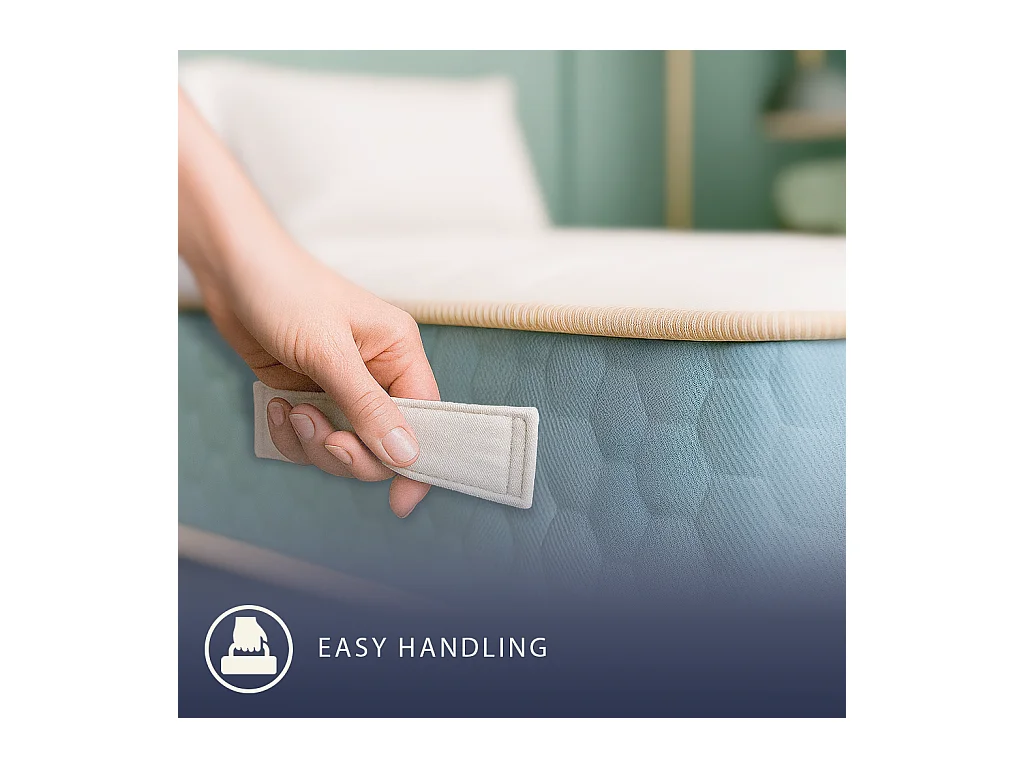 Leo | Orthopädische Einzelmatratze 90x200 cm Waterfoam & Memory Foam | Höhe 22 cm | Medizinisches Produkt Kl. 1 | Antiallergisch | Made in Italy