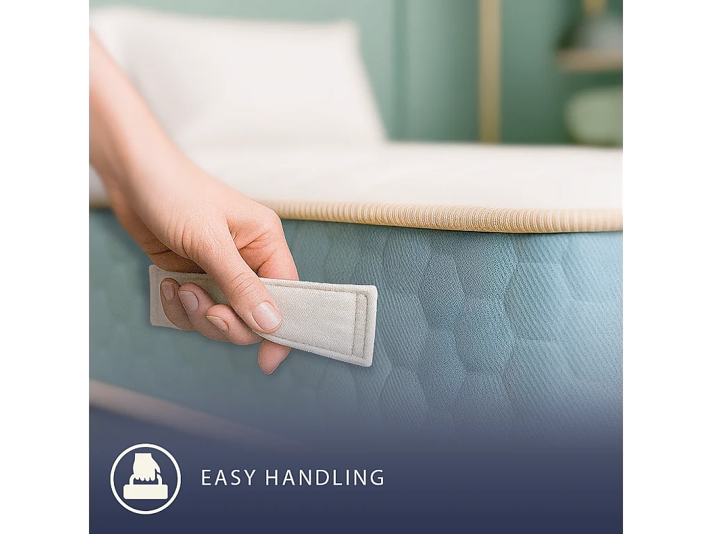 Leo | Matelas Orthopédique King 180x200 cm Waterfoam & Mémoire | H 22 cm | Dispositif Médical Cl.1 | Hypoallergénique | Fabriqué en Italie