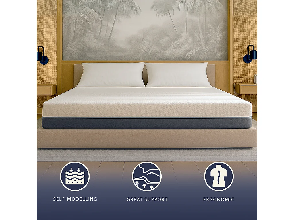 Chronos | Matelas 90x200 cm avec ressorts ensachés et mousse viscoélastique