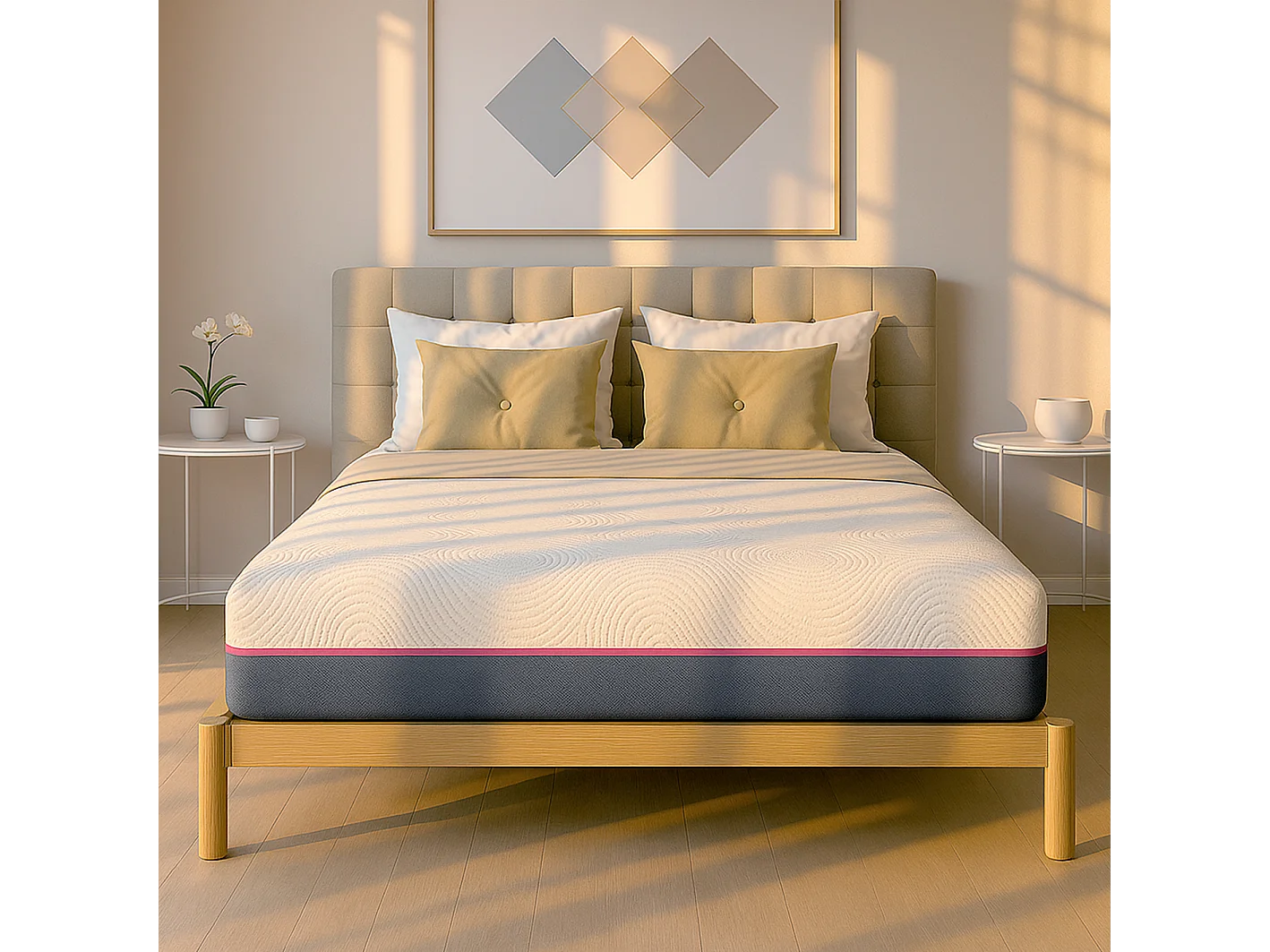 Matelas 120x200 | Ressorts Ensachés + Mémoire de Forme | 30 cm | Dispositif Médical | Fabriqué en Italie