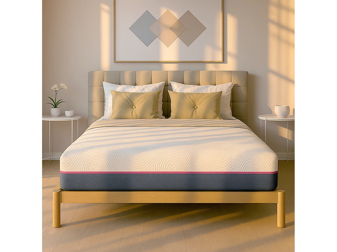 Matelas 120x200 | Ressorts Ensachés + Mémoire de Forme | 30 cm | Dispositif Médical | Fabriqué en Italie