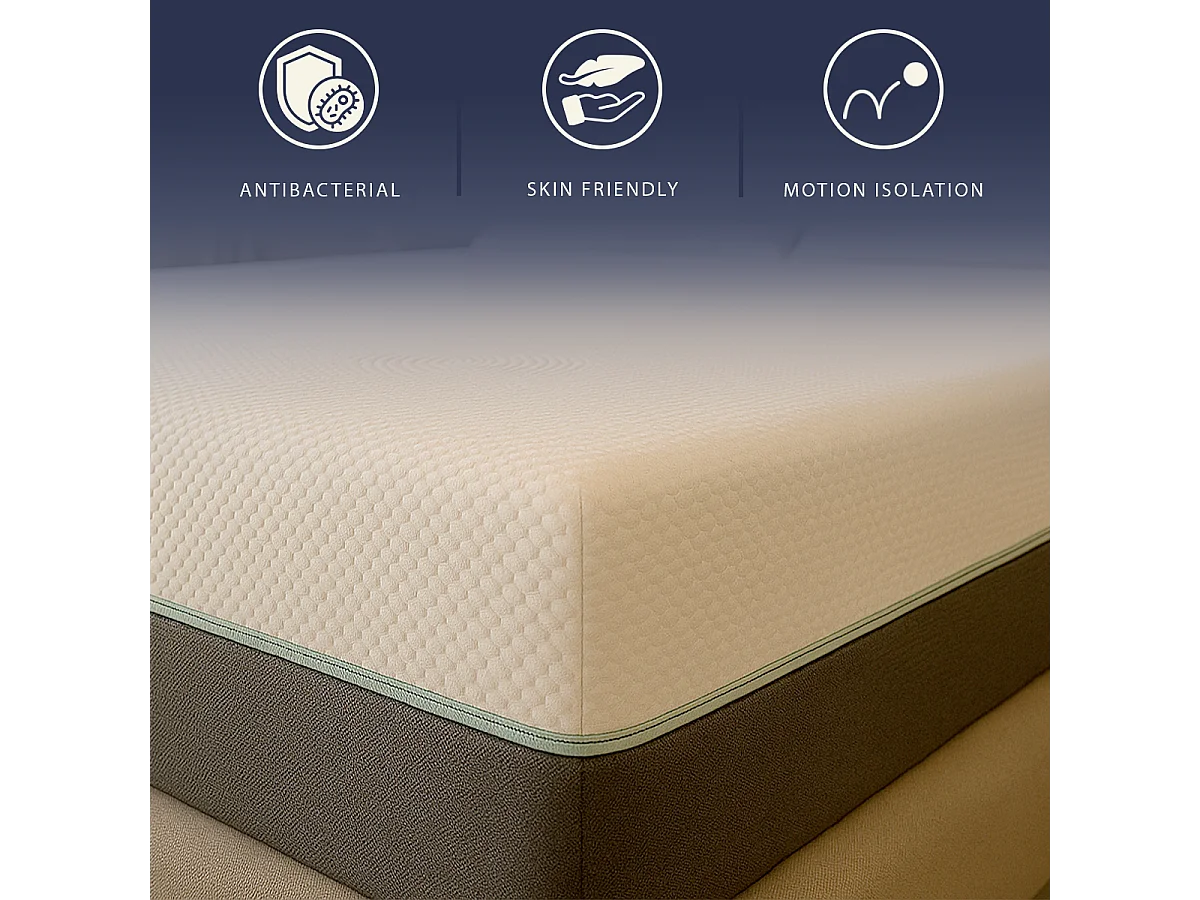 Chronos | Matelas 80x190 cm avec ressorts ensachés et mousse viscoélastique