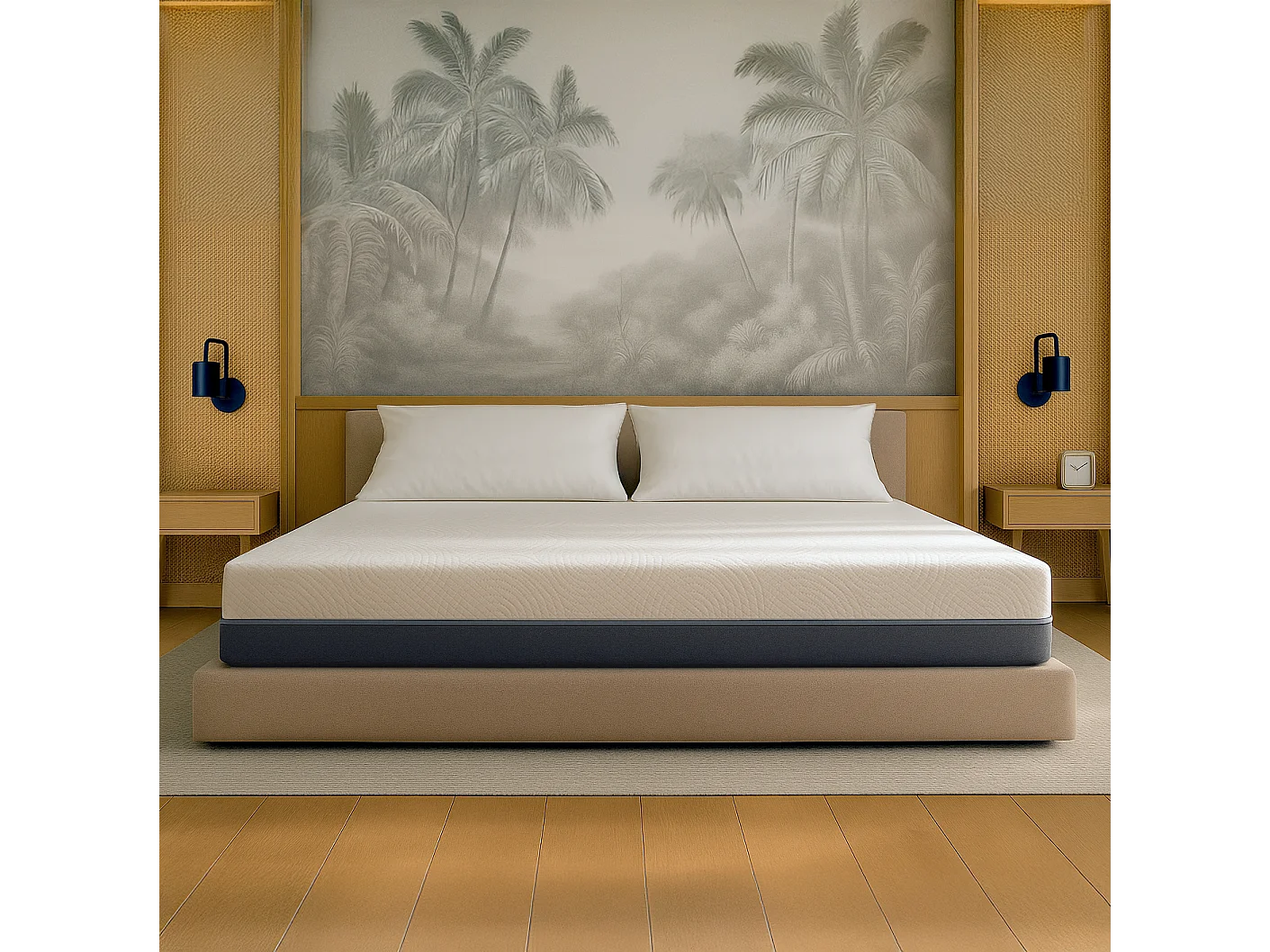 Boreal | Matelas 160x190 Mémoire & Waterfoam | H22 cm | Orthopédique, Antiallergique, Anti-acariens | Dispositif Médical | Déhoussable