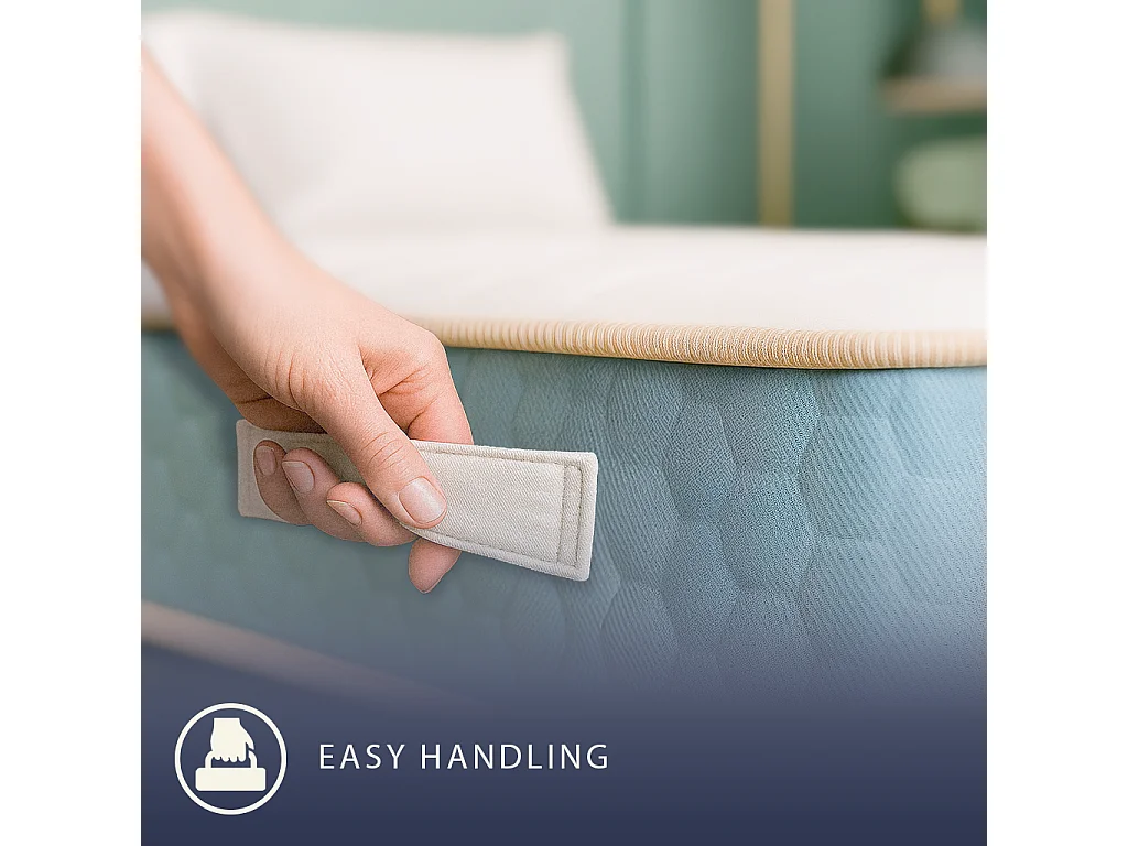 Leo | Matelas Orthopédique Simple 90x190 cm Waterfoam & Mémoire | H 22 cm | Dispositif Médical Cl.1 | Hypoallergénique | Fabriqué en Italie