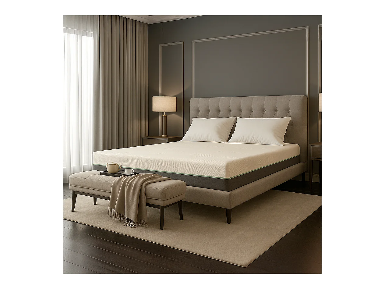 Chronos | Matelas 140x200 cm avec ressorts ensachés et mousse viscoélastique