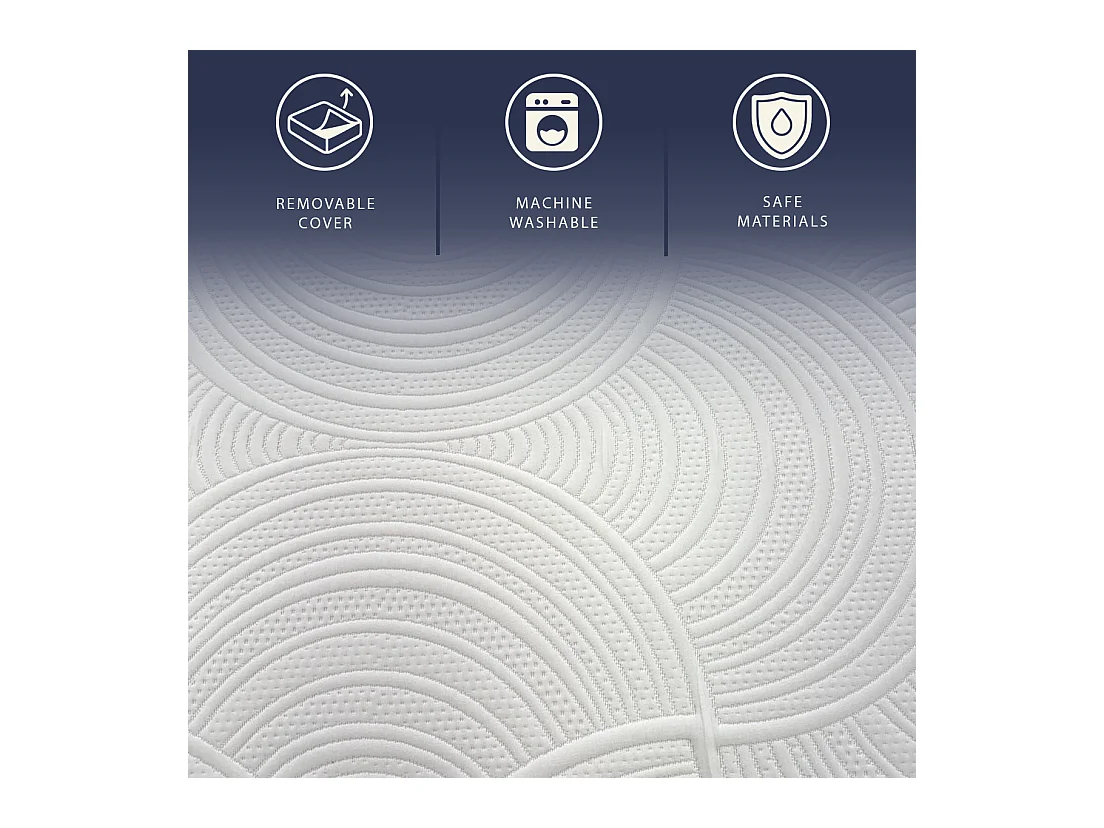 Matelas 90x200 | Ressorts Ensachés + Mémoire de Forme | 30 cm | Dispositif Médical | Fabriqué en Italie