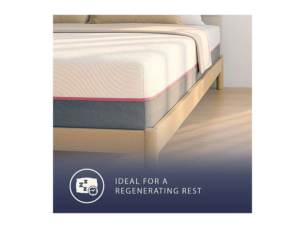 Matelas 90x200 | Ressorts Ensachés + Mémoire de Forme | 30 cm | Dispositif Médical | Fabriqué en Italie