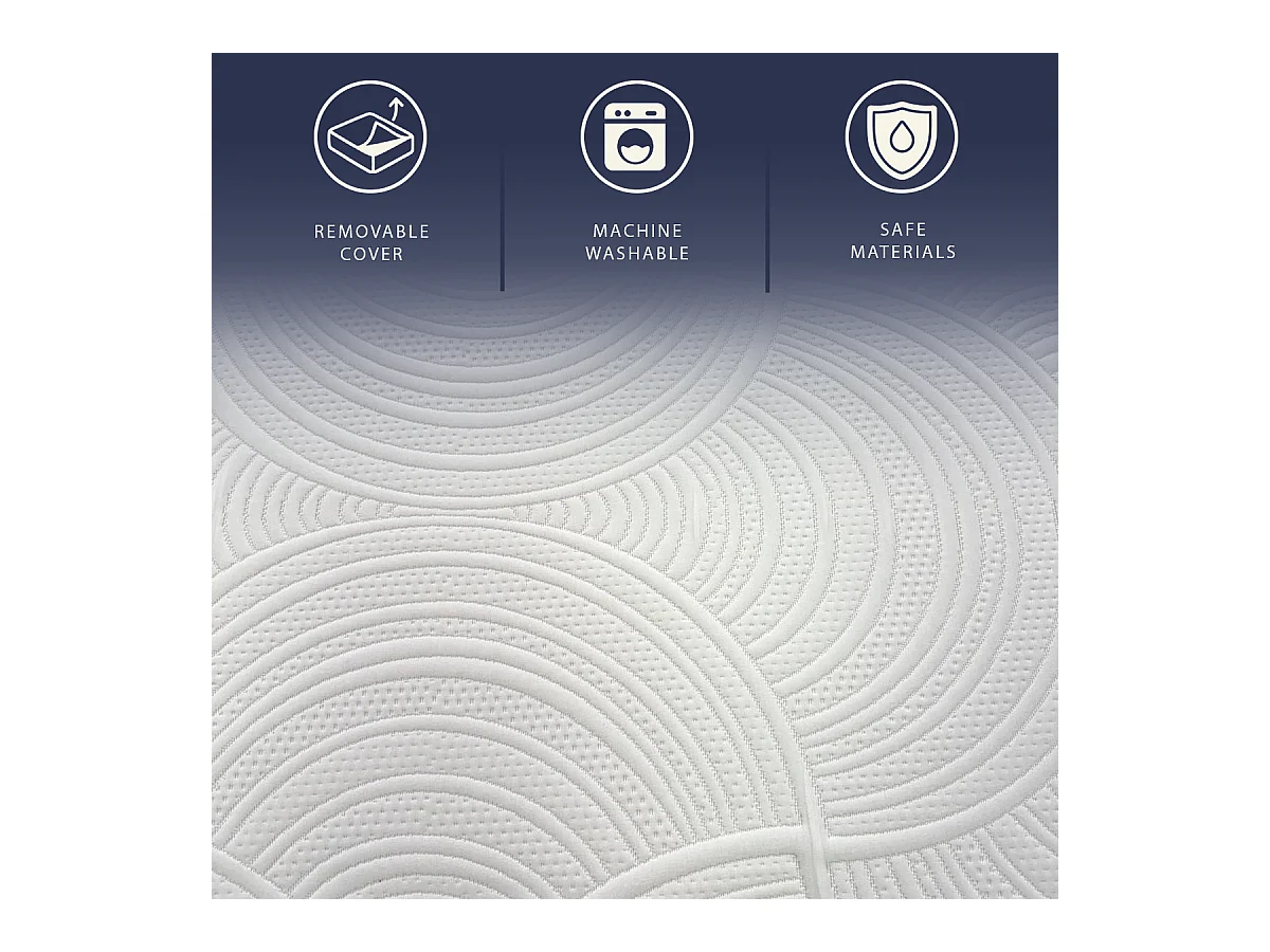 Matelas 90x200 | Ressorts Ensachés + Mémoire de Forme | 30 cm | Dispositif Médical | Fabriqué en Italie