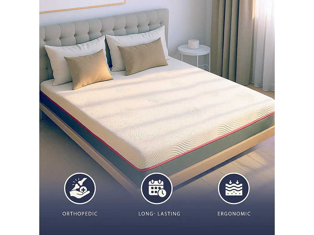 Matelas 160x200 | Ressorts Ensachés + Mémoire de Forme | 30 cm | Dispositif Médical | Fabriqué en Italie