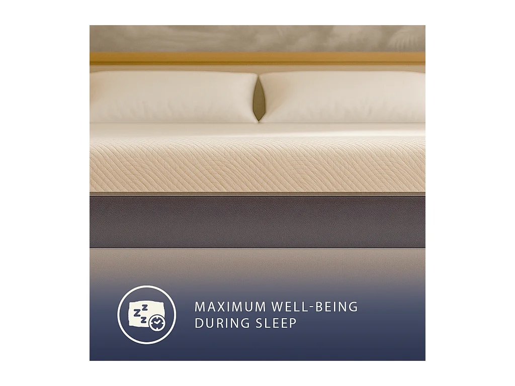 Boreal | Matelas 90x190 Mémoire & Waterfoam | H22 cm | Orthopédique, Antiallergique, Anti-acariens | Dispositif Médical | Déhoussable