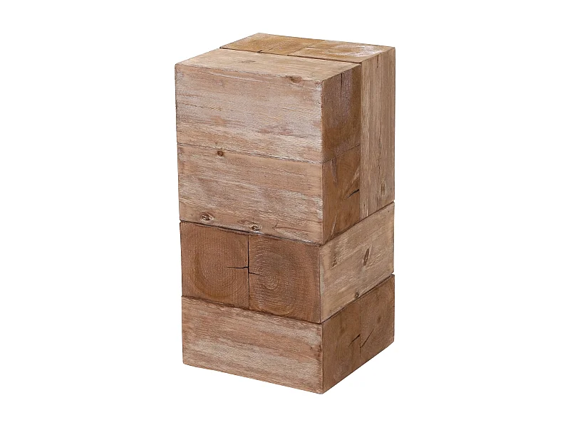 Support de fleurs petit bois marron 30 x 30 x 60 cm 04_0005055