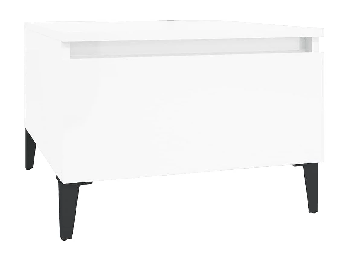 Lot de 2 tables bois blanche 50 x 46 x 35 cm DEC032653