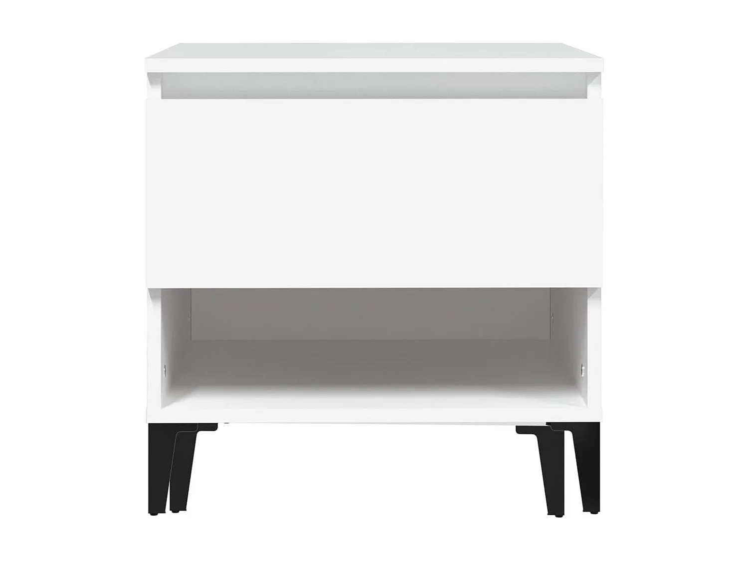 Lot de 2 tables bois blanche 50 x 46 x 50 cm DEC032616