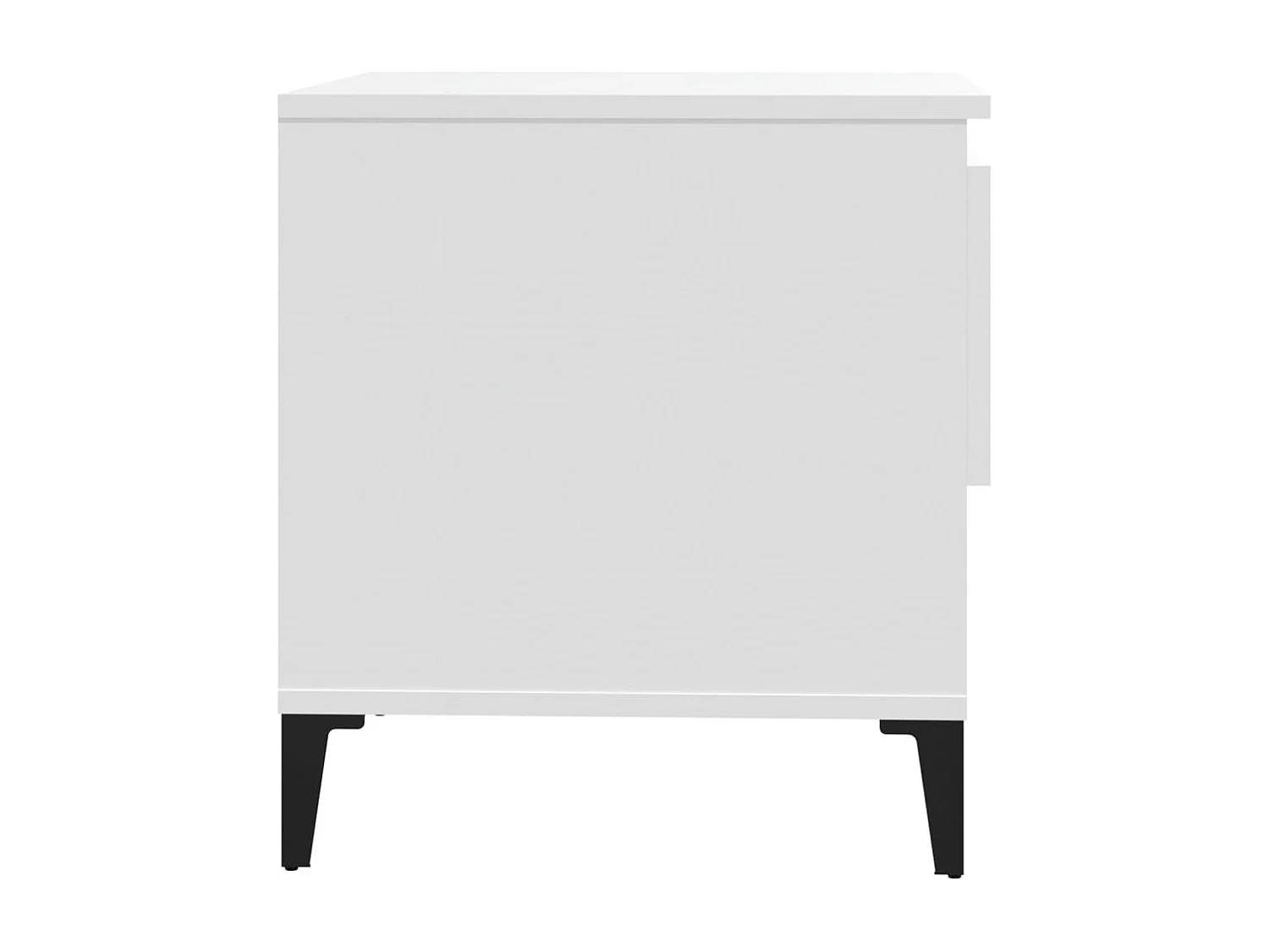 Lot de 2 tables bois blanche 50 x 46 x 50 cm DEC032616