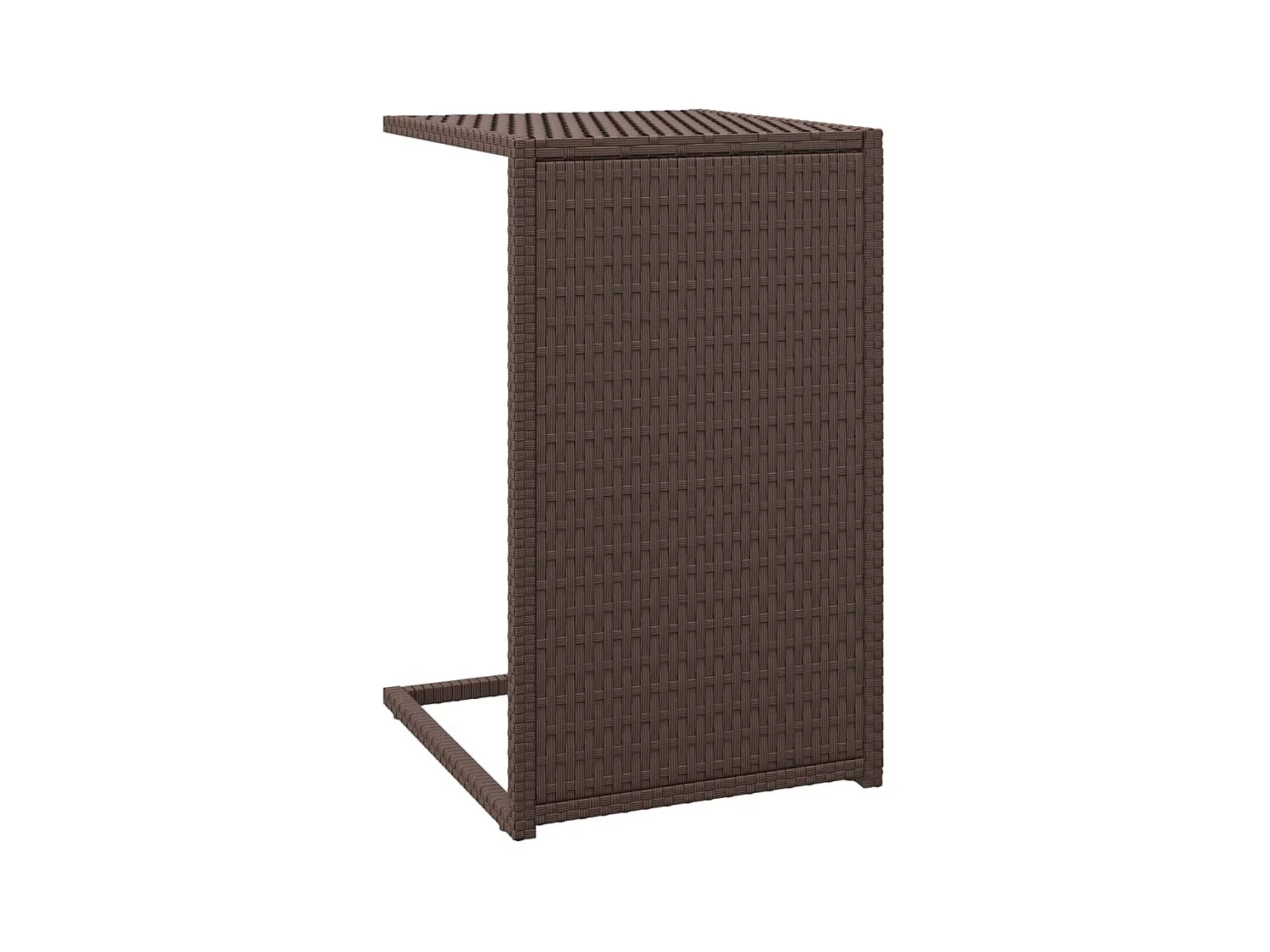 Table d'appoint en forme marron 40 x 35 x 60 cm DEC032571