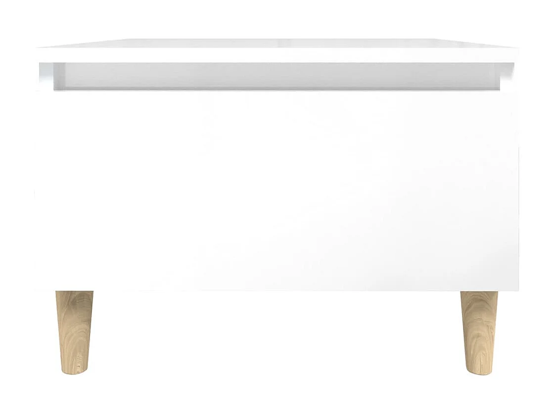 Table d'appoint meuble de bois blanche 50 x 46 x 35 cm DEC032367