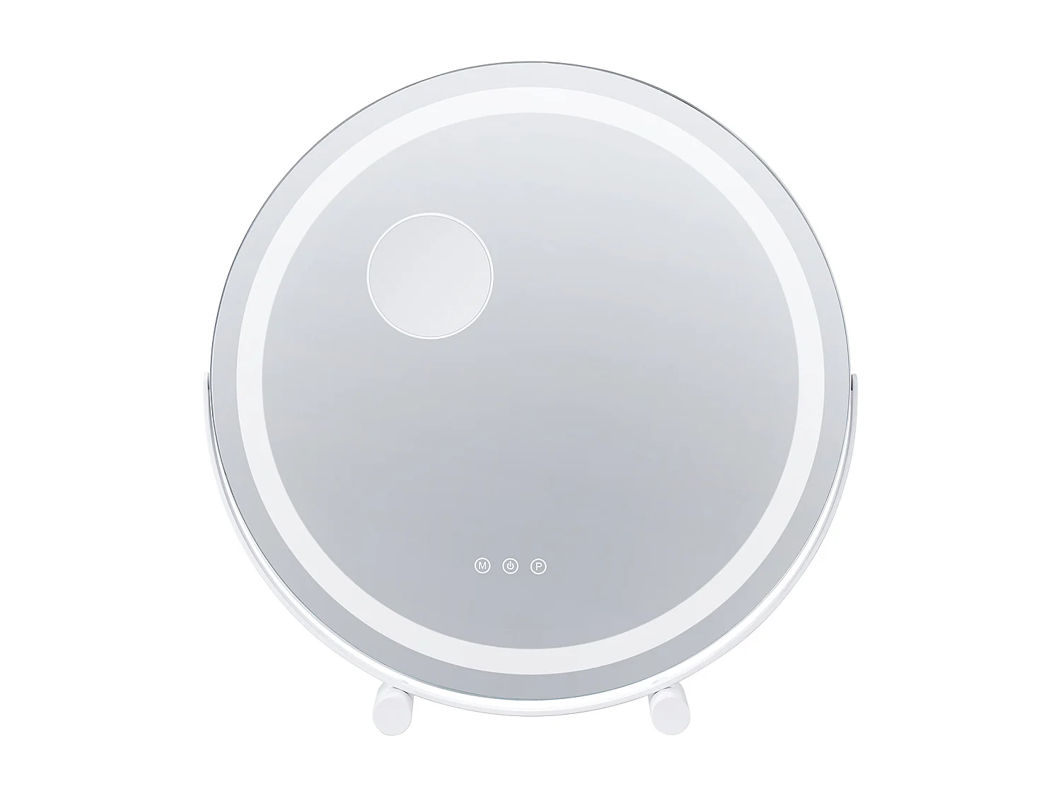 Specchio per il Trucco, SucceBuy Specchio per il Trucco a LED da 51.3 cm - Rotondo, 3 Colori, 5X, Bianco