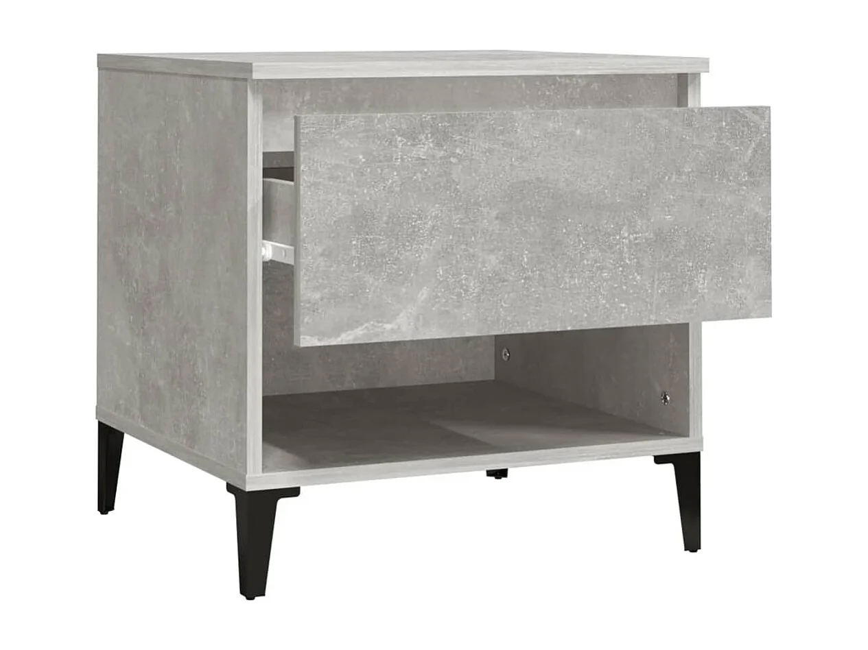 Table d'appoint avec tiroir bois marron 50 x 46 x 50 cm DEC032456