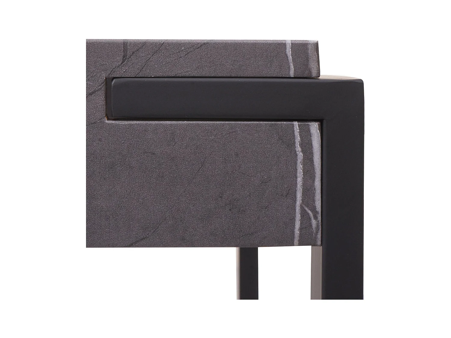 Table d'appoint table basse métal grise 63 x 26 x 63 cm 04_0008495