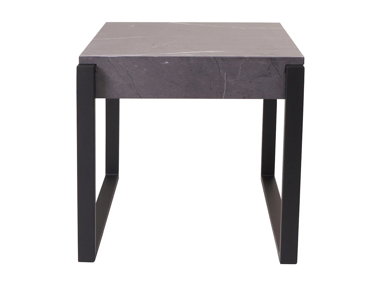 Table d'appoint table basse métal grise 63 x 26 x 63 cm 04_0008495