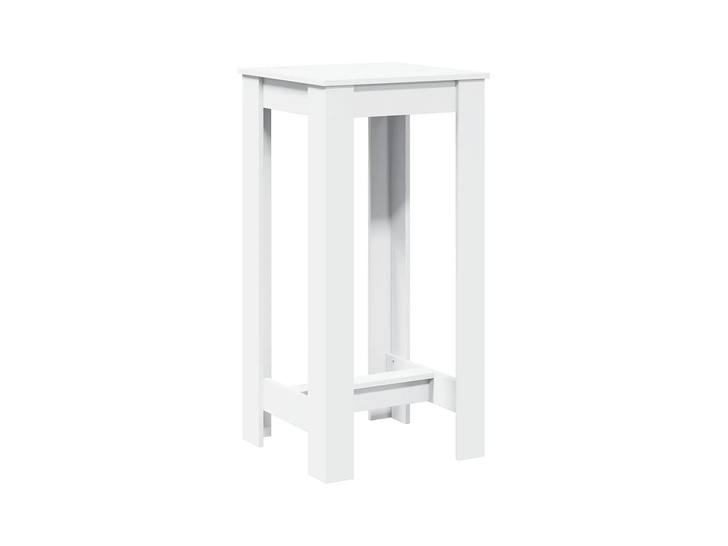 Table d’appoint multifonction table bois blanche 51 x 50 x 103.5 cm DEC036413
