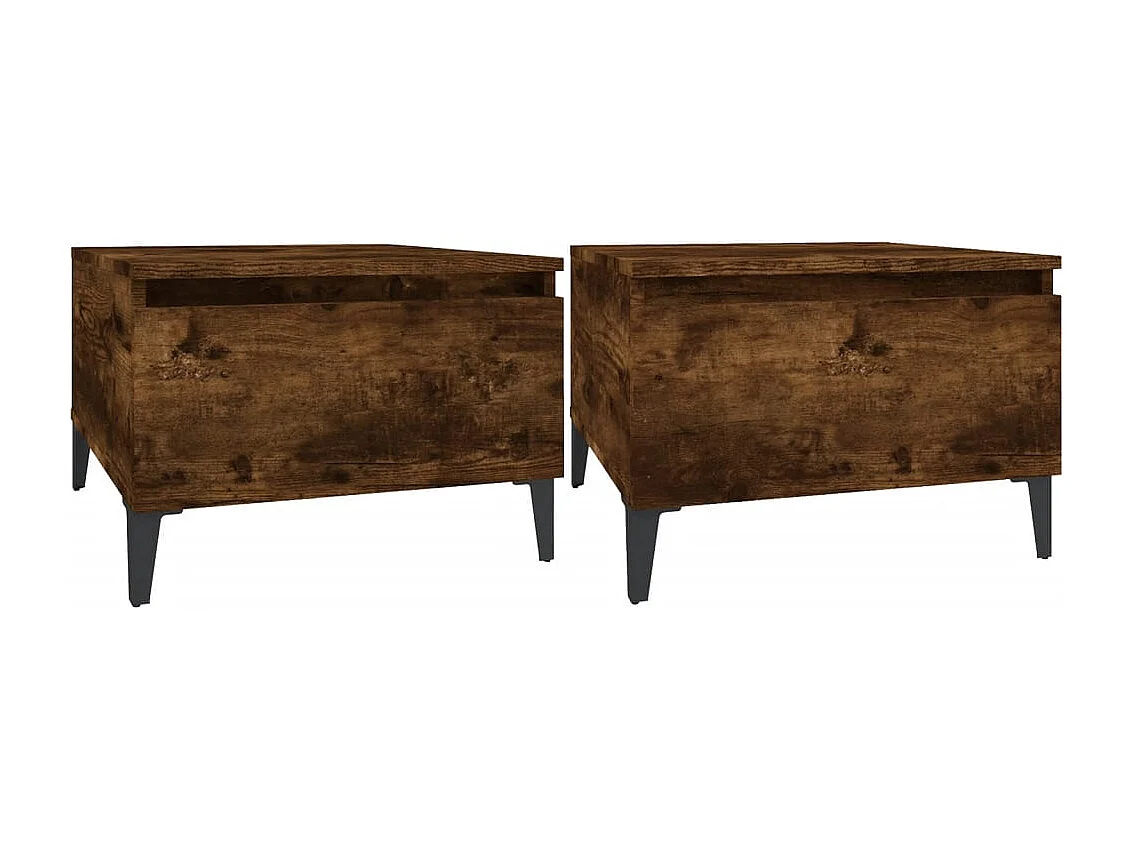 Lot de 2 tables bois marron 50 x 46 x 35 cm DEC032621