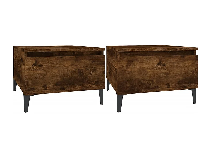 Lot de 2 tables bois marron 50 x 46 x 35 cm DEC032621