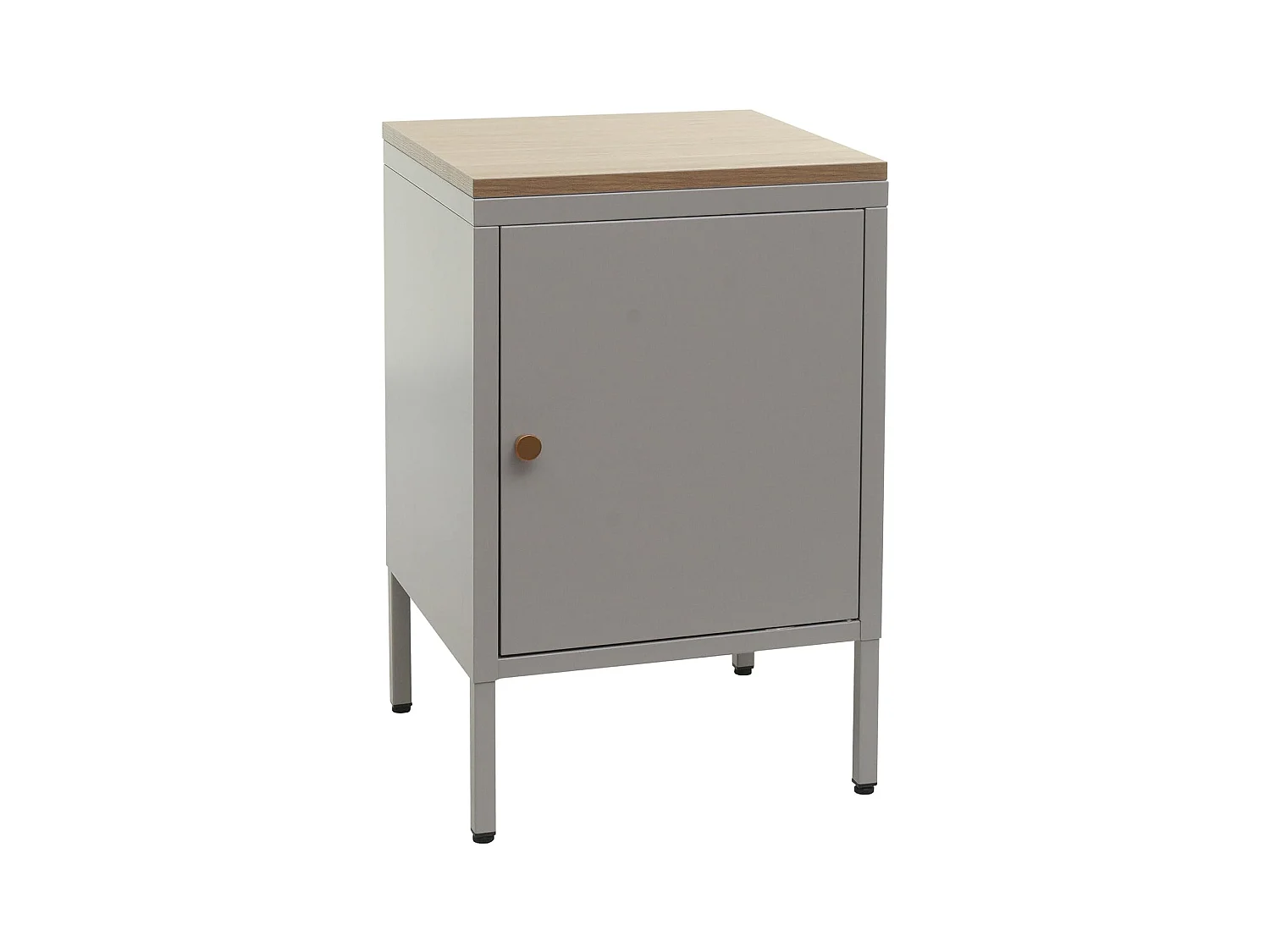 Petit meuble de rangement grise 63 x 40 x 40 cm MED04080