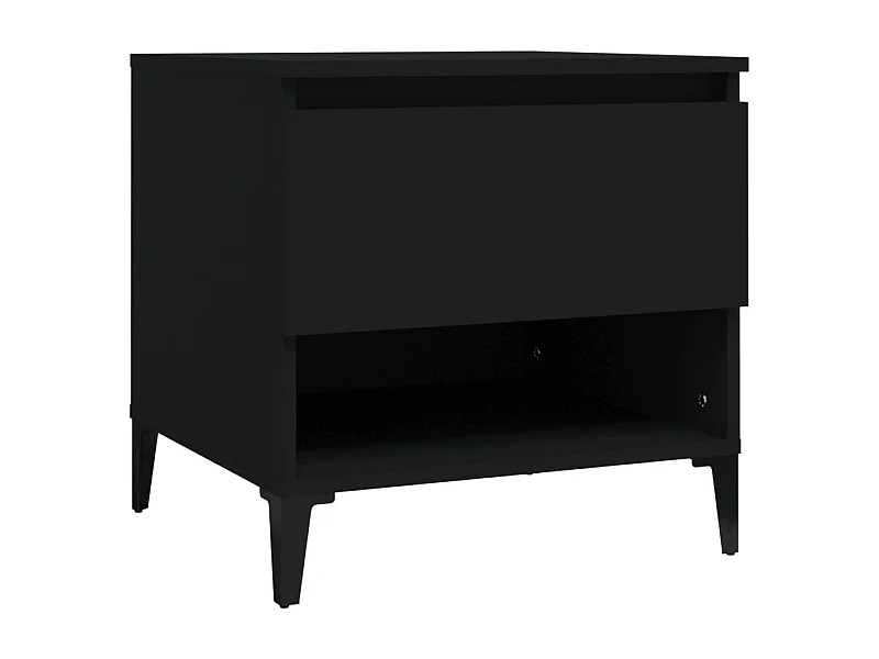 Table d'appoint chevet avec bois marron 50 x 46 x 35 cm DEC032495