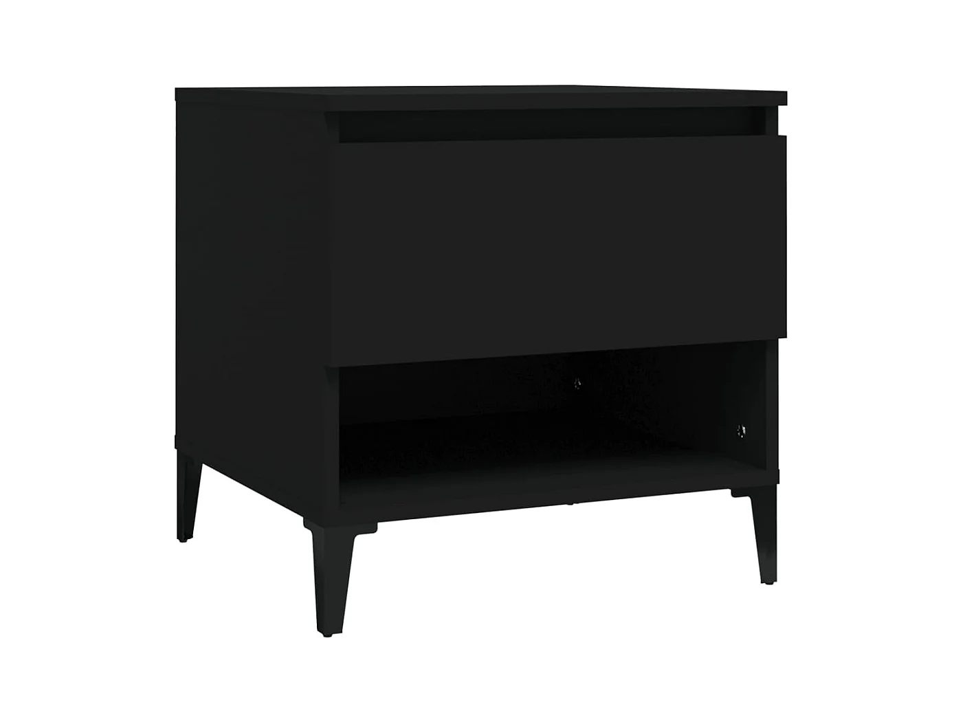 Table d'appoint chevet avec bois marron 50 x 46 x 35 cm DEC032495