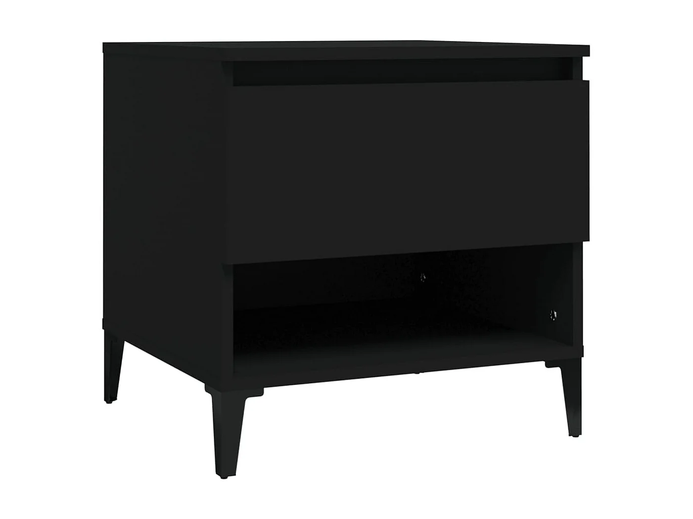 Table d'appoint chevet avec bois marron 50 x 46 x 35 cm DEC032495