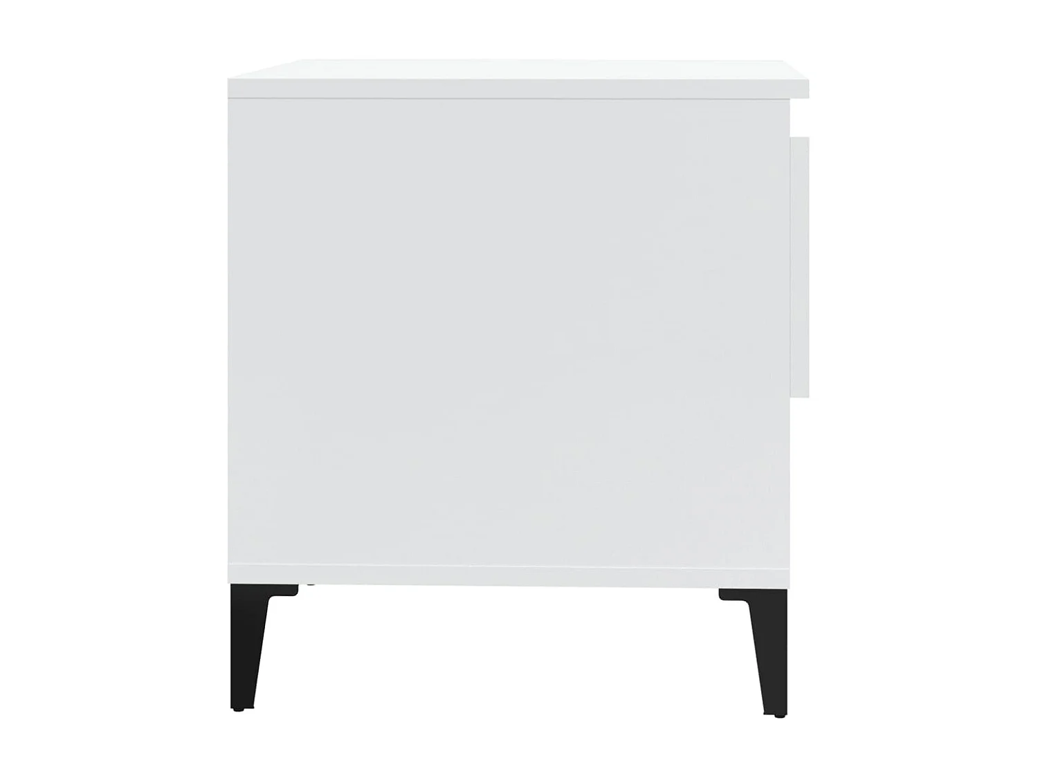 Table d'appoint avec tiroir bois blanche 50 x 46 x 50 cm DEC032369