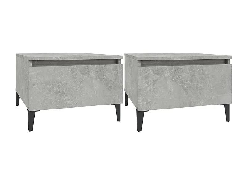 Lot de 2 tables bois marron 50 x 46 x 35 cm DEC032636