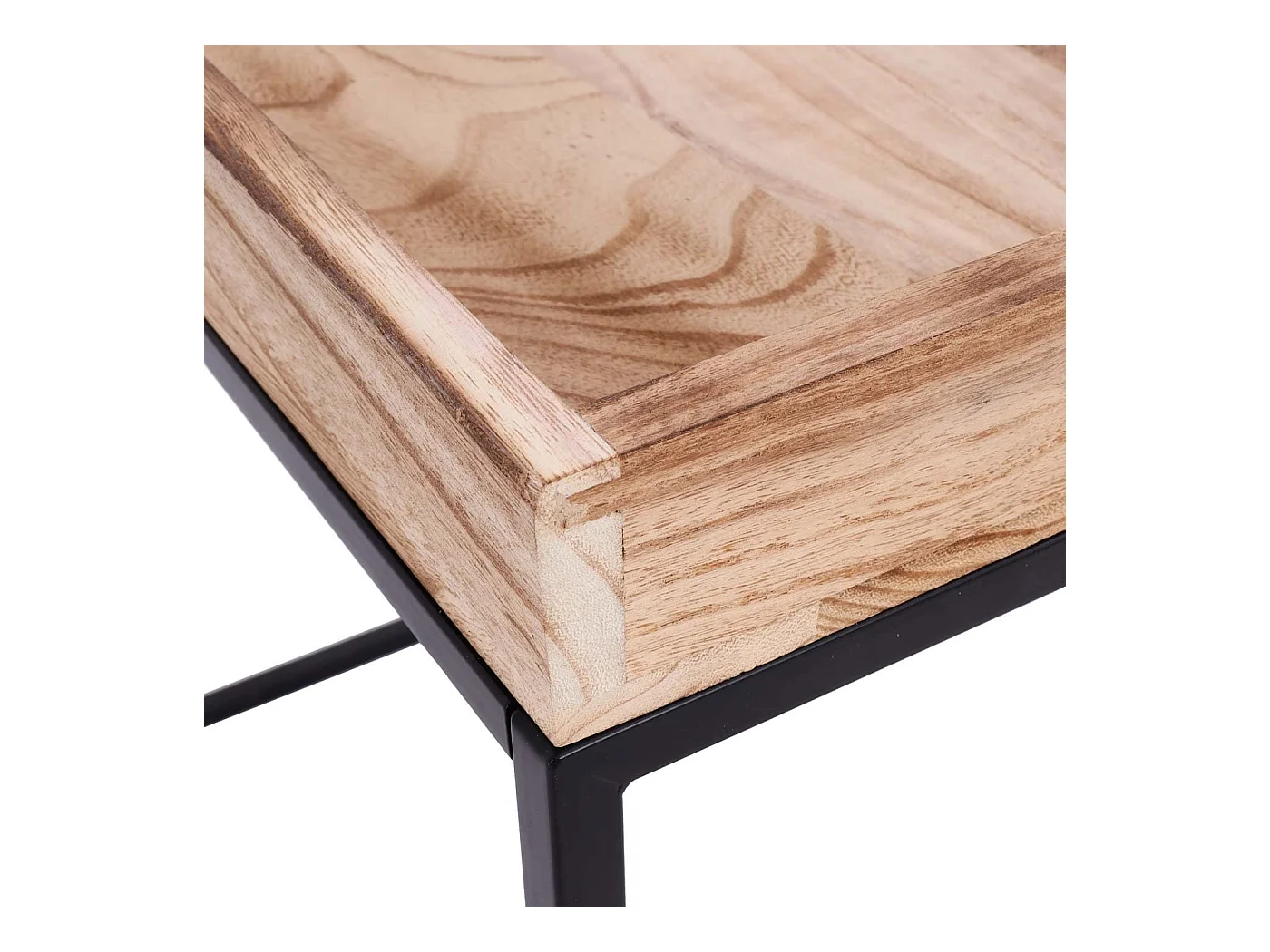 Table d'appoint table basse métal marron 60 x 60 x 60 cm MED04078