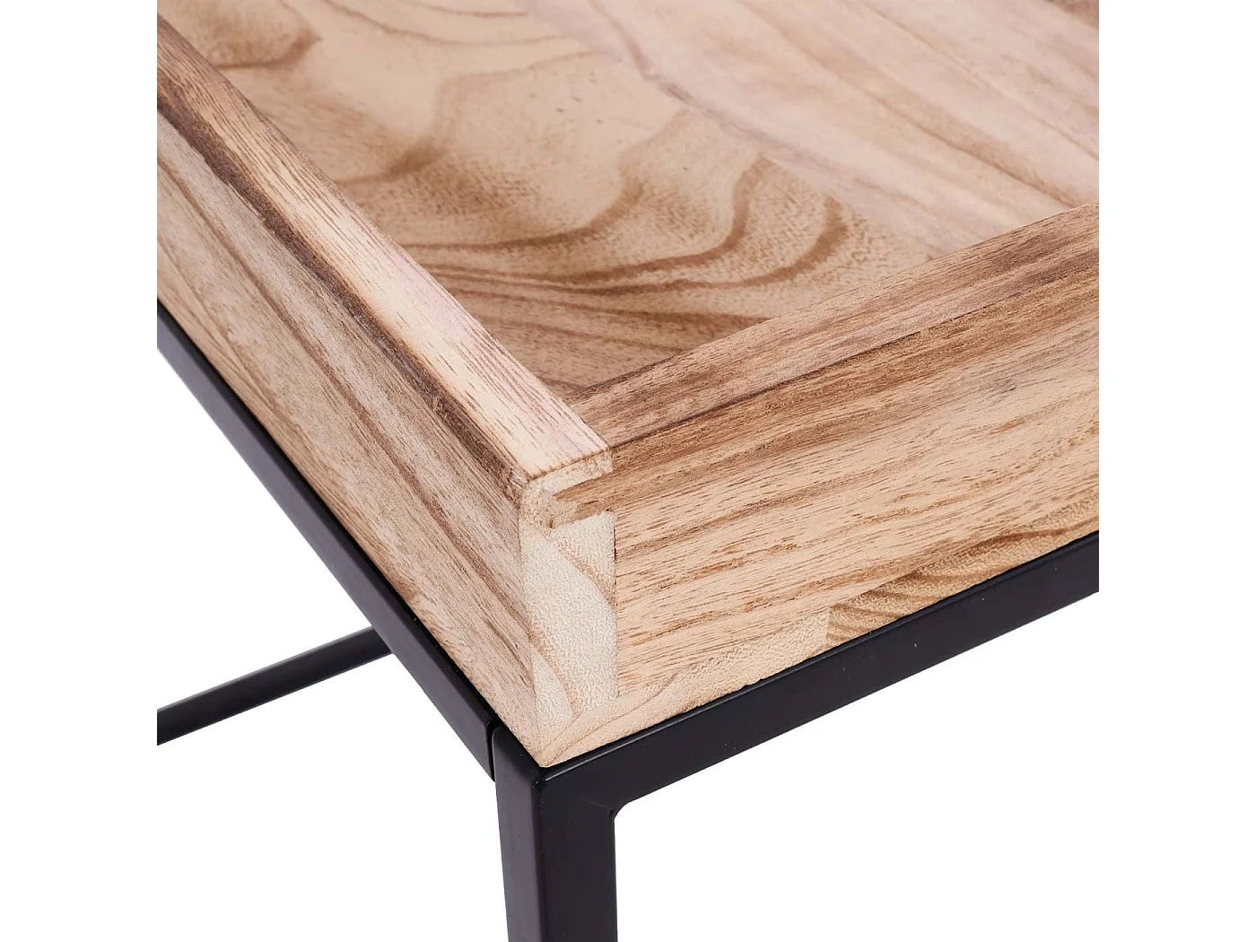 Table d'appoint table basse métal marron 60 x 60 x 60 cm MED04078